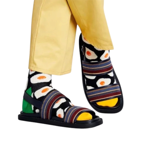 CREW SOCKS - Sunny Side Up In Green & Yellow