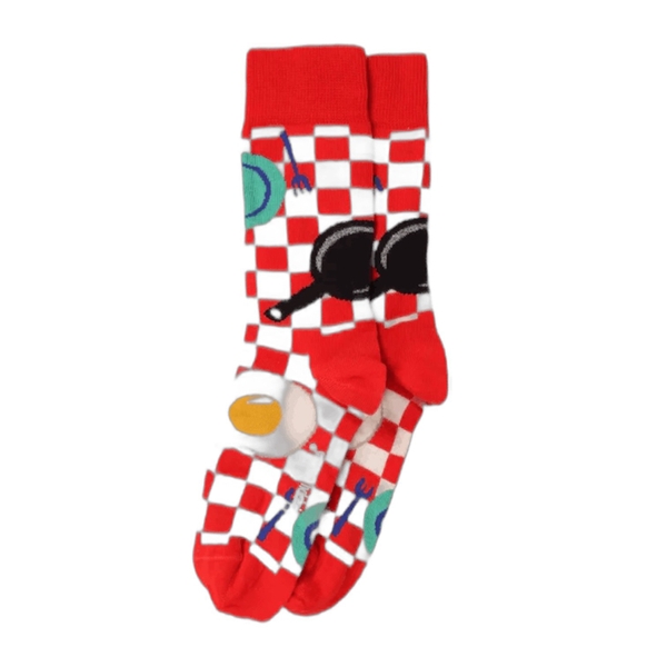 CREW SOCKS - Breakfast In Red Gingham