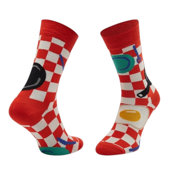 CREW SOCKS - Breakfast In Red Gingham