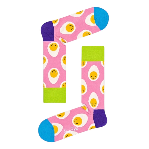 CREW SOCKS - Smile Eggs In Pink