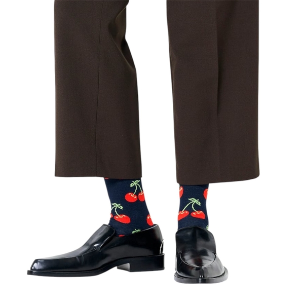 CREW SOCKS - Red Cherry In Navy