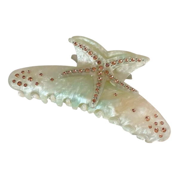 Hair Claw - Beige Starfish