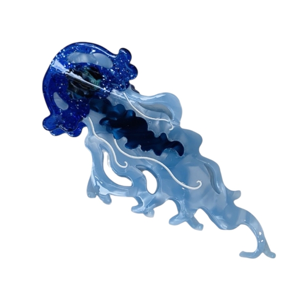 Hair Claw - Blue Jellyfish