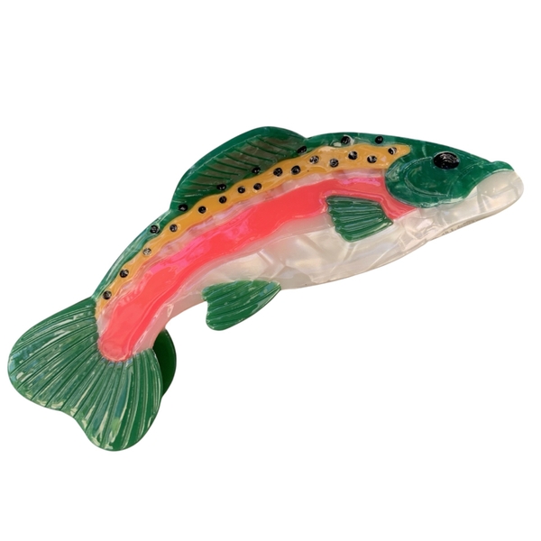 Hair Claw - Novelty Salmon