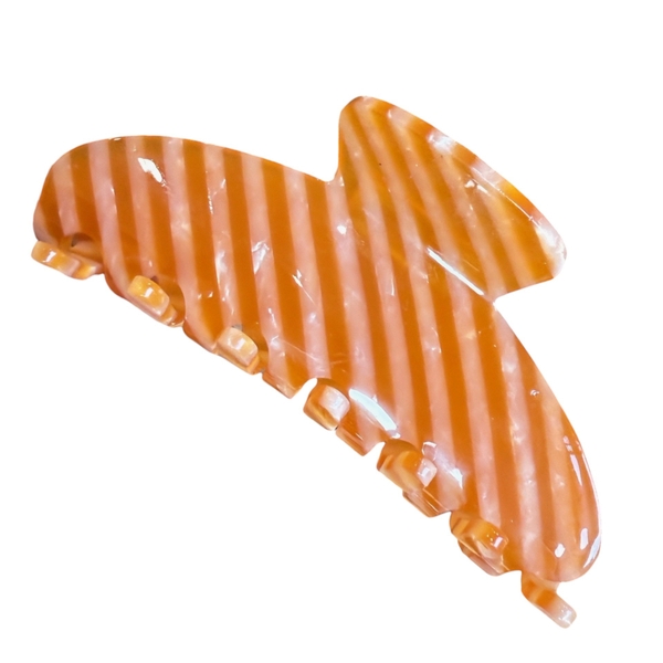 Heirloom Hair Claw - Orange Stripe