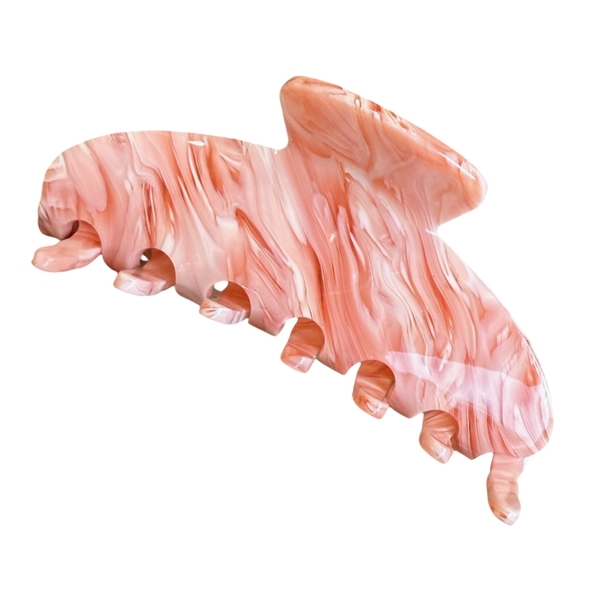 Heirloom Hair Claw - Pink Marble