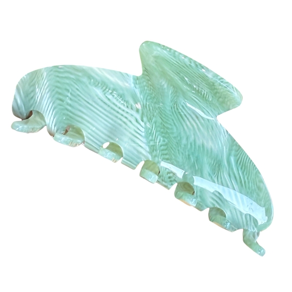 Heirloom Hair Claw - Green Marble