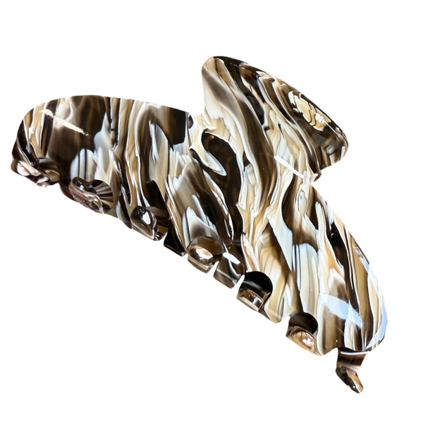 Heirloom Hair Claw - Coffee Marble