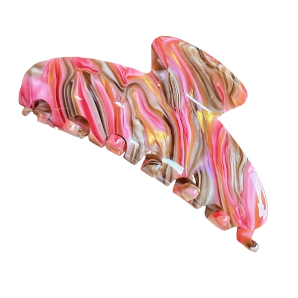 Heirloom Hair Claw - Dusty Pink Marble