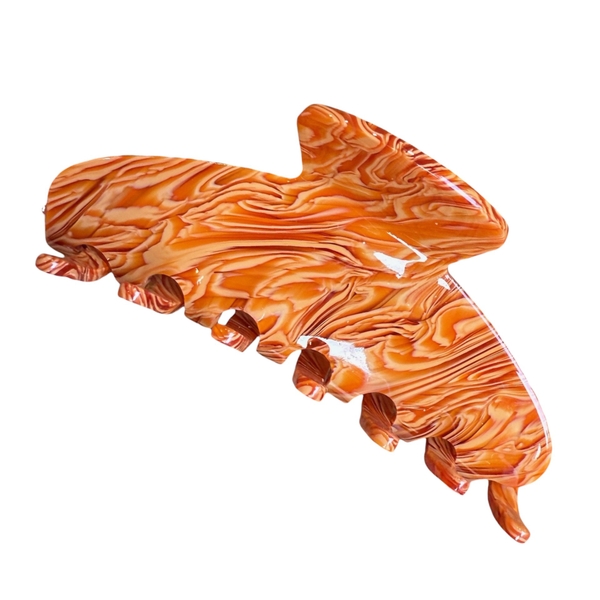 Heirloom Hair Claw - Orange Marble