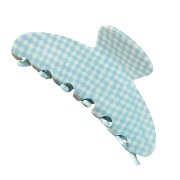 Heirloom Hair Claw - Baby Blue Gingham