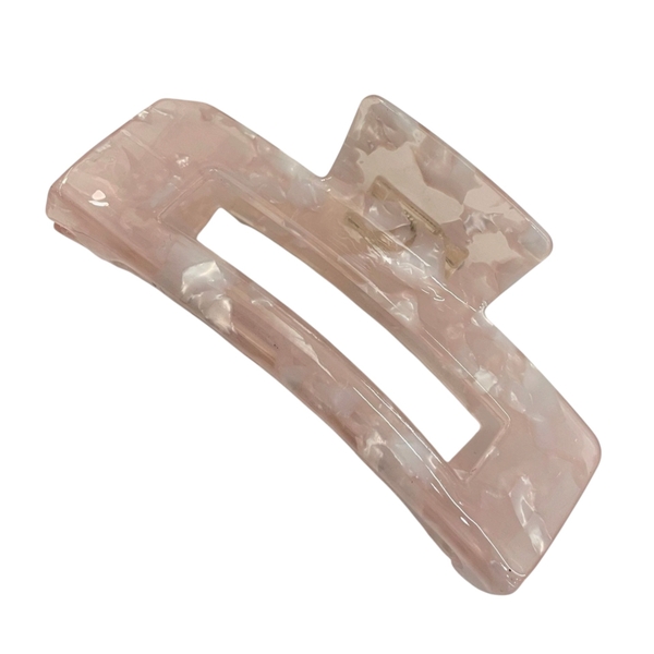 Rectangle Hair Claw - Salmon
