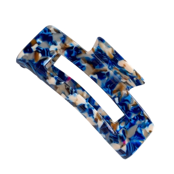 Rectangle Hair Claw - Navy
