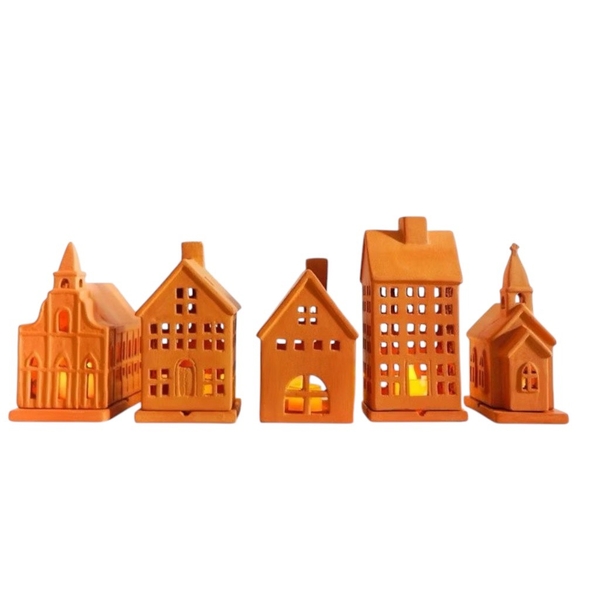 Terracotta Small House Incense Burner