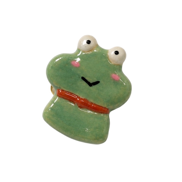 LINDO CRAFTS - Frog Ceramic Pin