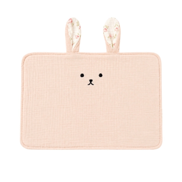 Baby Musline Pillow - Pink Bunny