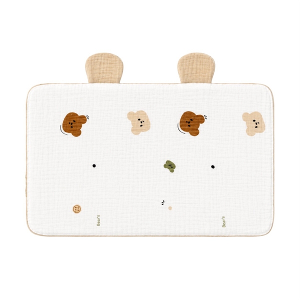 Baby Musline Pillow - Beige Bunny