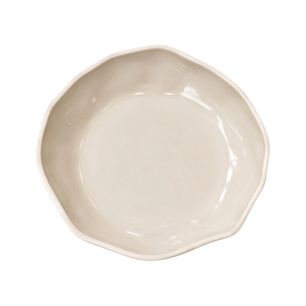 BAT TRANG -  Ceramic Free Shape Plate In Beige