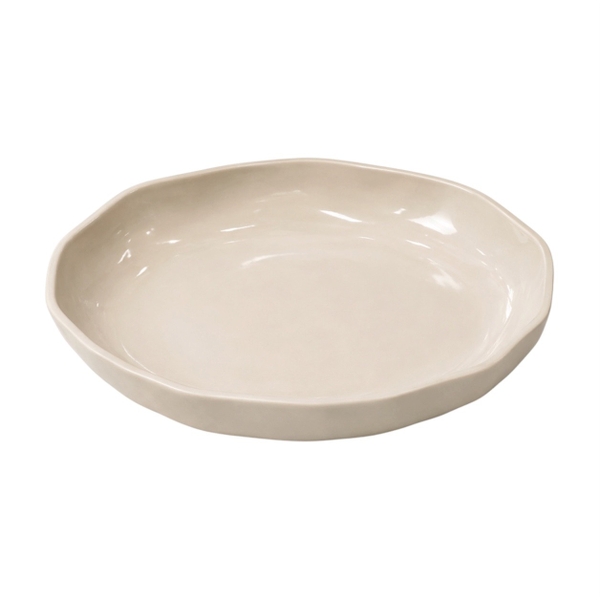 BAT TRANG -  Ceramic Free Shape Plate In Beige