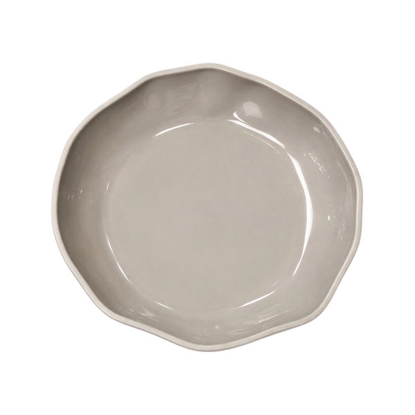 BAT TRANG -  Ceramic Free Shape Plate In Grey