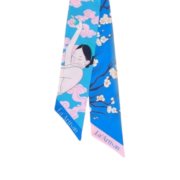 LA'ARTISAN - ’Hồ Xuân Hương / Poet Ho Xuan Huong' Twilly Scarf