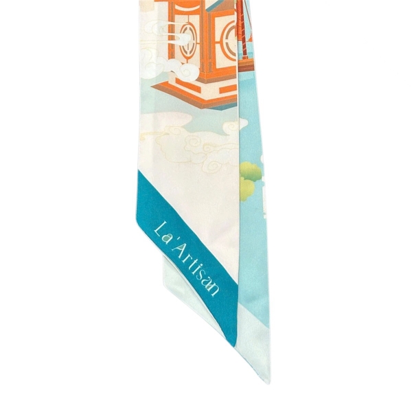 LA'ARTISAN - ’Sông Sài Gòn / Saigon River’ Twilly Scarf