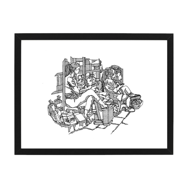 LINE STUDY STUDIO - 'Spice Market' Framed Art Print