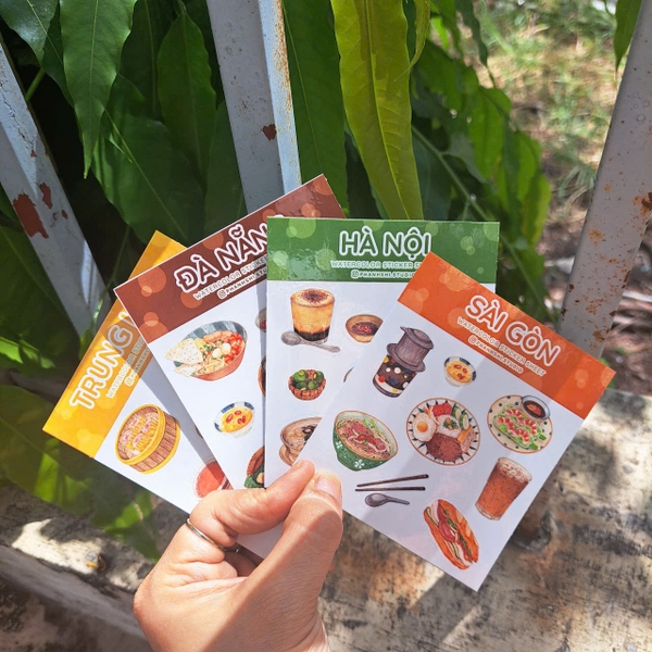PHANHSHI STUDIO - ‘Đà Lạt’ Mini Watercolor Sticker Sheet