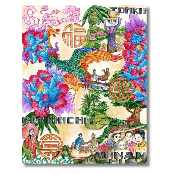 LY VU - 'Blissful Nostalgia Of Vietnam’s Indochina Land' Art Print