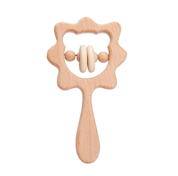 Baby Wooden Rattle - Lion