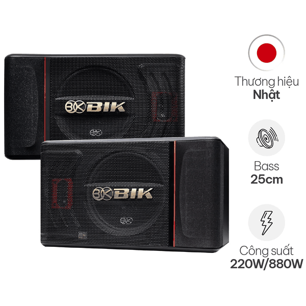 Loa karaoke Nhật BIK BJ S886II (bass 25cm)