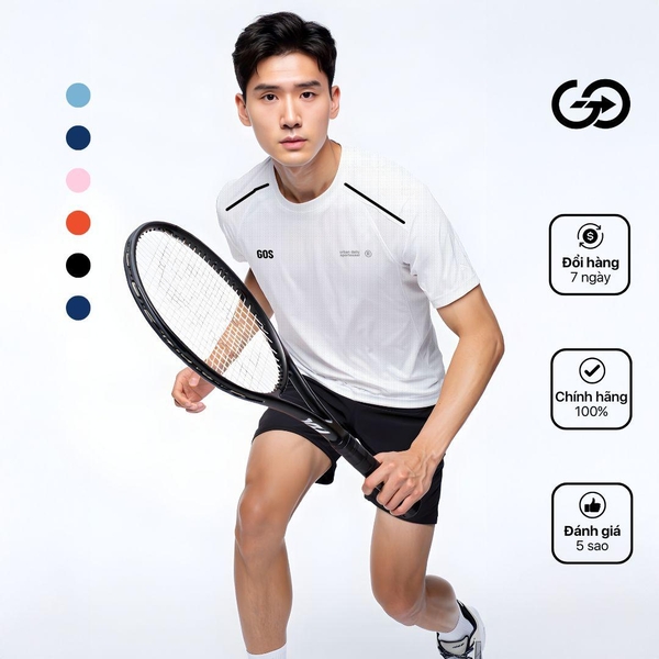 Áo thể thao pickleball /gym GOS Flexform S21 ( NGẮN TAY )
