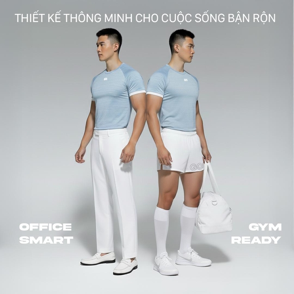 Áo thể thao gym ôm body nam GOS CodeLine S21 (Thun dệt kim)