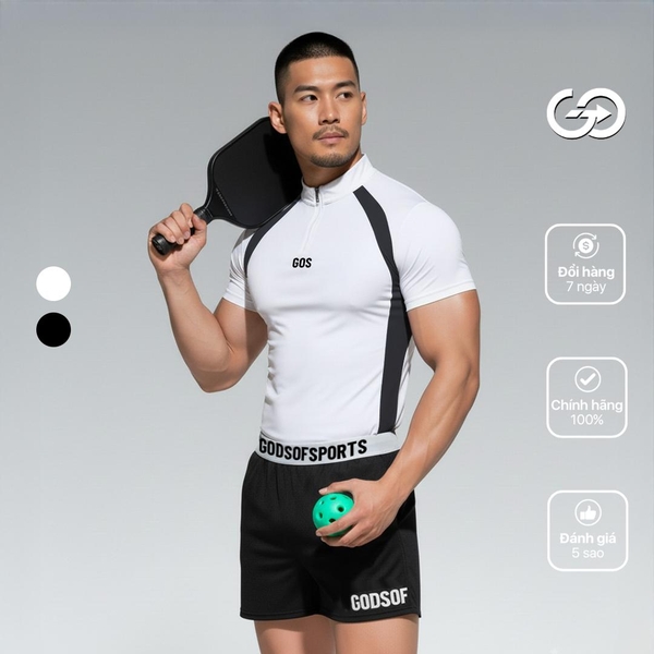 Áo thể thao khóa kéo GOS ZIPPER E1 V2 (phom ôm)