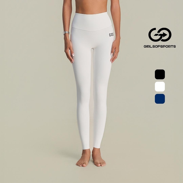 Quần legging dài ống ôm Glowfit GOS lưng cao co giãn Girlsofsports