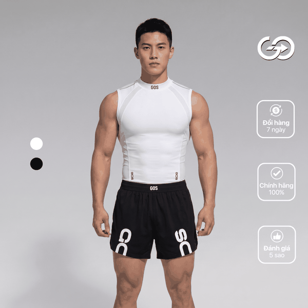 Áo thể thao sát nách form ôm GOS Helios S23