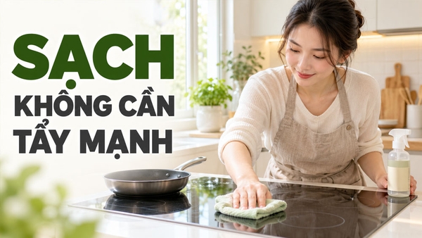 Sạch không có nghĩa là phải dùng chất tẩy rửa thật mạnh