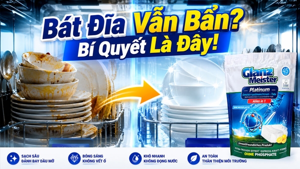 Vì Sao Bát Đĩa Vẫn Bẩn Sau Khi Rửa Máy? Bí Quyết Nằm Ở Viên Rửa