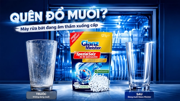 Điều gì xảy ra khi bạn quên bổ sung muối cho máy rửa bát?
