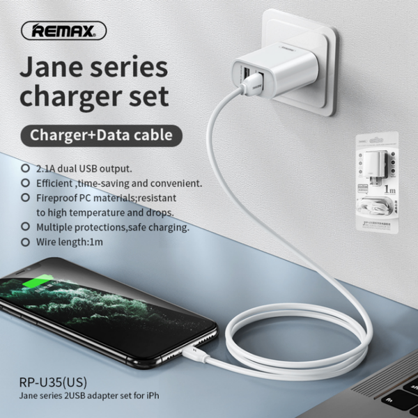 Bộ sạc Usb-Lighting Remax RP-U35 12w Trọng Phú Mobile