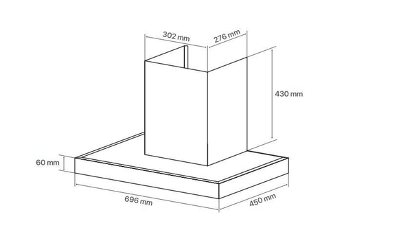 Máy hút mùi chữ T Canzy CZ-H345CT