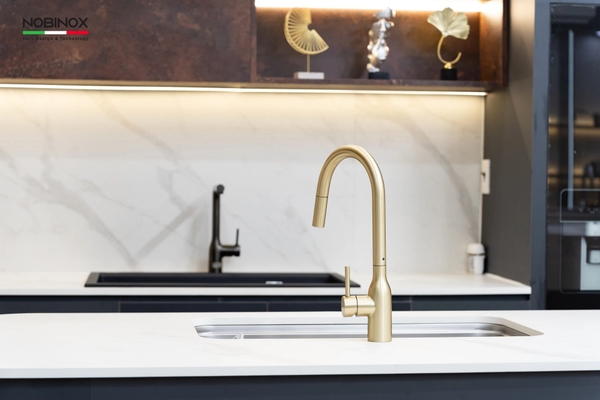 Vòi rửa bát dây rút Nobinox Aqua NX663V