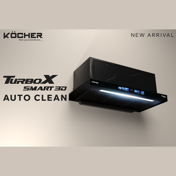 Máy hút mùi âm tủ Kocher Turbo Smart 3D X3D-350D AUC Auto Clean