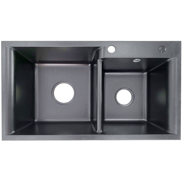 Chậu rửa bát đá EPL 82x46cm Đen