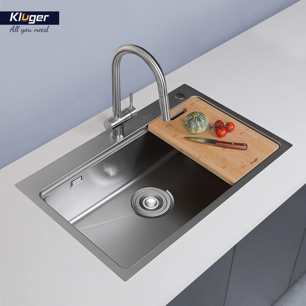 Chậu rửa bát Kluger KW8181FS S81 Plus – POSCO 304 Linen 1.2mm