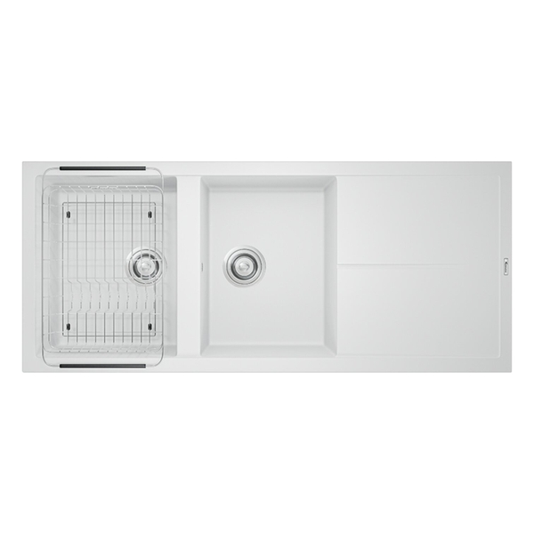 Chậu rửa bát đá Livello Smart 1160 White Silver