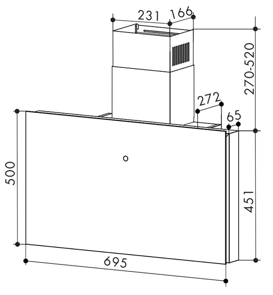 Máy Hút Mùi Bauer BC 70BSI  - BLDC cảm ứng 2 mặt
