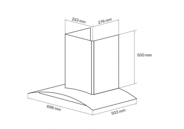 Máy hút mùi cảm biến vẫy tay thông minh - Canzy CZ-H1170KC