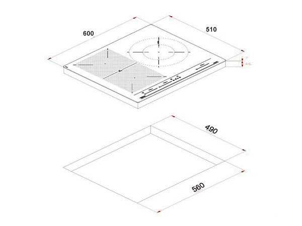 Bếp điện từ Teka IBC 63010 BK MSS - Kính Eurokera
