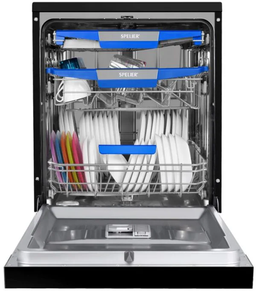 Máy rửa bát Spelier SP 15 DW NX BLACK – 15 bộ, sấy khí nóng PTC
